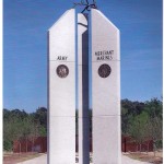 The eagle monument from the front