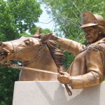 Side view of sculpture in Johnsonville, SC