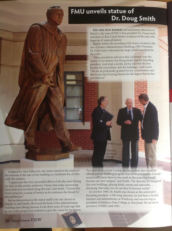Unveiling DrSmith statue article
