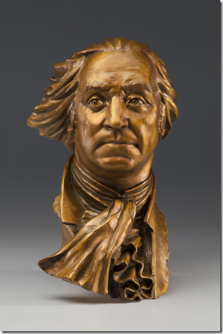 Bronze Bust of President George Washington - Father of His Nation
