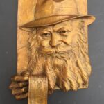 Rabbi of Lubavitcher, Bronze, 18 inches by 12 inches